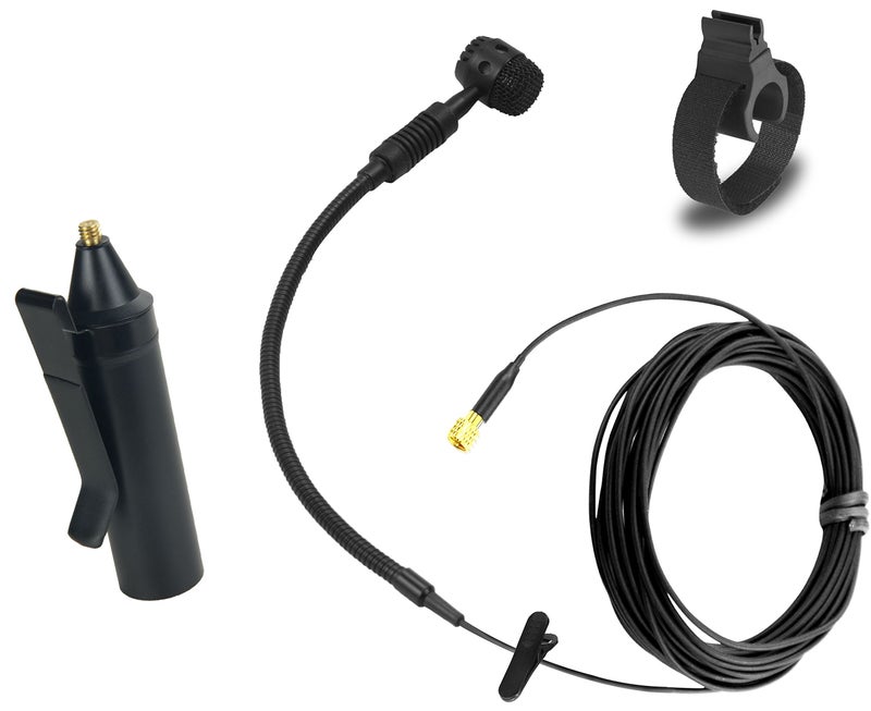 HEIMU Clip On Instrument Condenser Microphone + Universal Clip (for Flute) - Image 1
